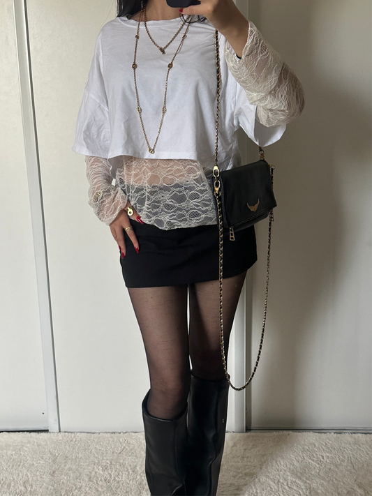 Top Lacie - Blanc