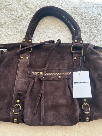 Sac City L - Chocolate Suede
