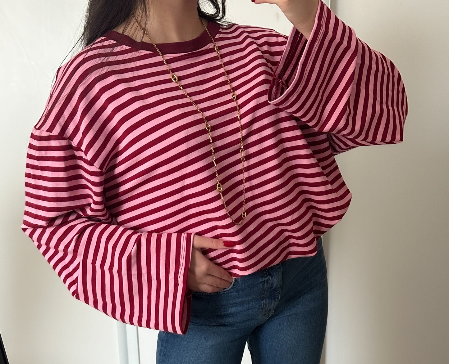 T-shirt Lola Bordeaux/rose