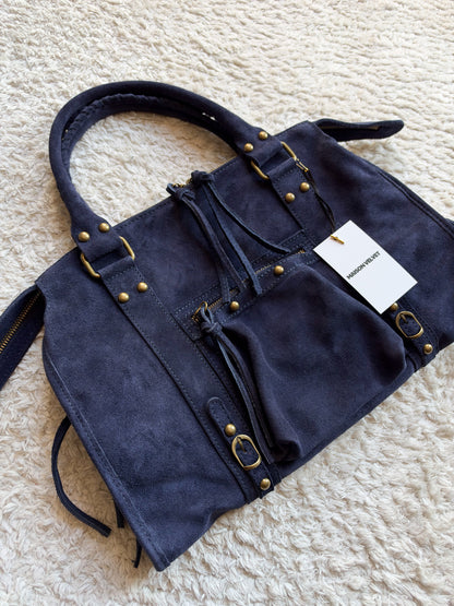 Sac City - Navy blue suede