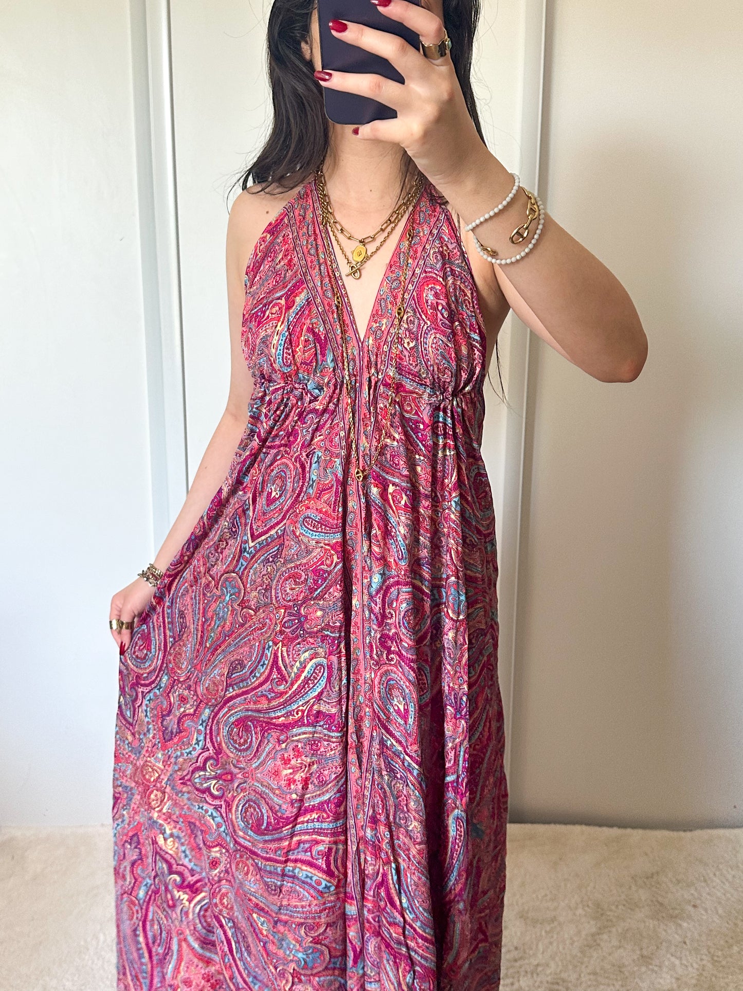 Robe Maia - Rose/bleu