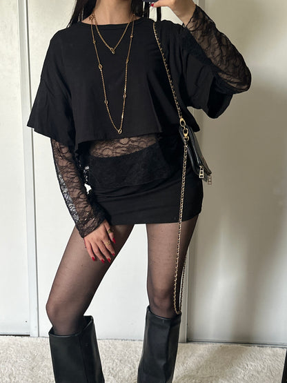 Top Lacie - Noir