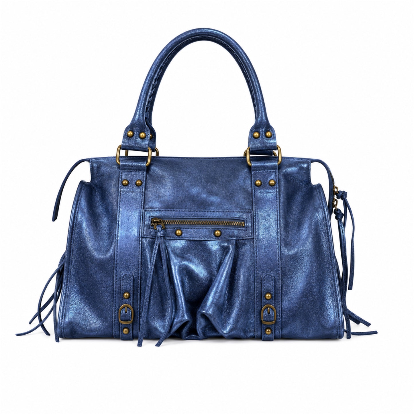 Sac City L - bleu marine irisé
