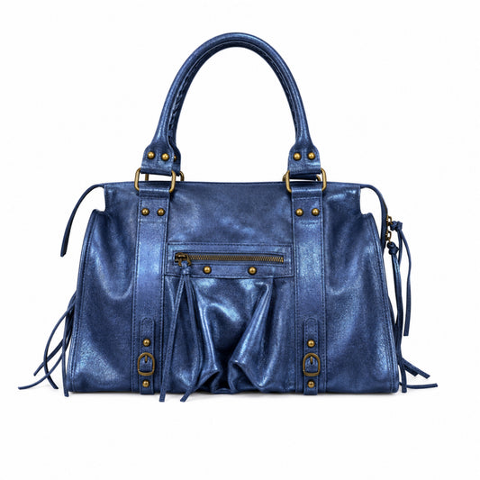 Sac City L - bleu marine irisé